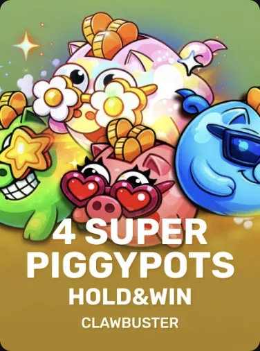 4 SUPER PIGGYPOTS: HOLD&WIN game tile Hadesbet Casino: 4 SUPER PIGGYPOTS: HOLD&WIN game tile