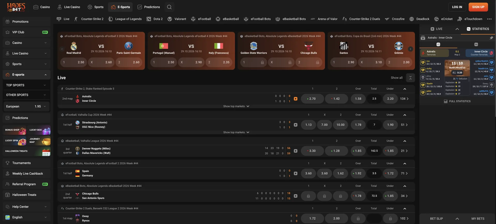 3 En E Sports Hadesbet Casino: 3 En E Sports